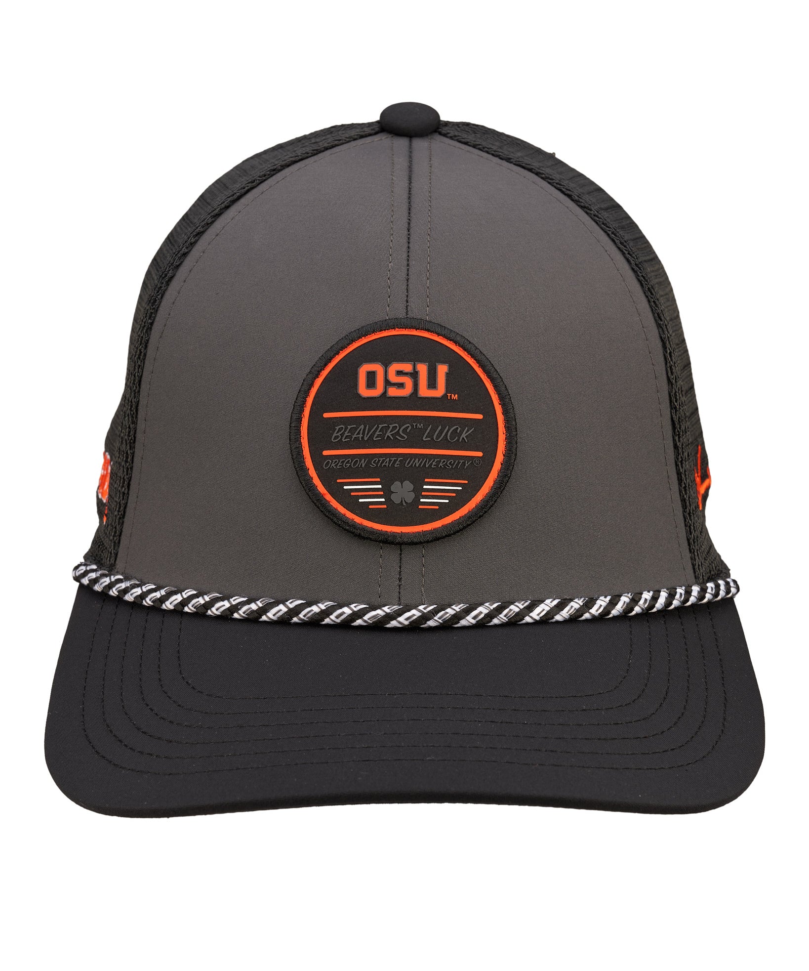 Black and grey two tone rope hat from Black Clover featuring Oregon State Beavers logo