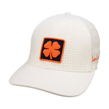 White perforated hat from Black Clover featuring Syracuse Orange logo