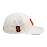 White perforated hat from Black Clover featuring Syracuse Orange logo