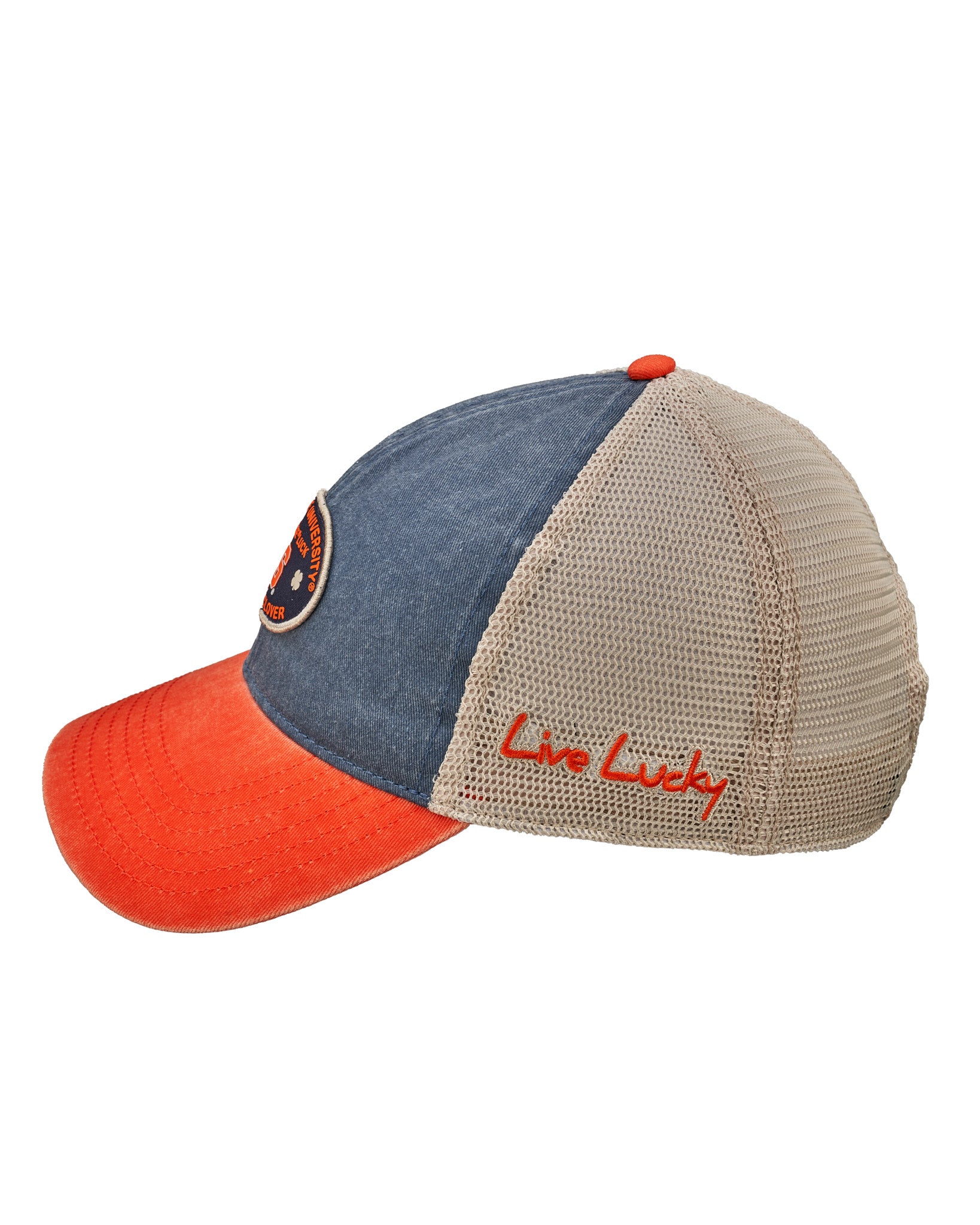 Orange, blue, and white two tone vintage style hat from Black Clover featuring Syracuse Orange logo