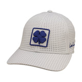 White perforated hat from Black Clover featuring Texas Christian Horned Frogs logo