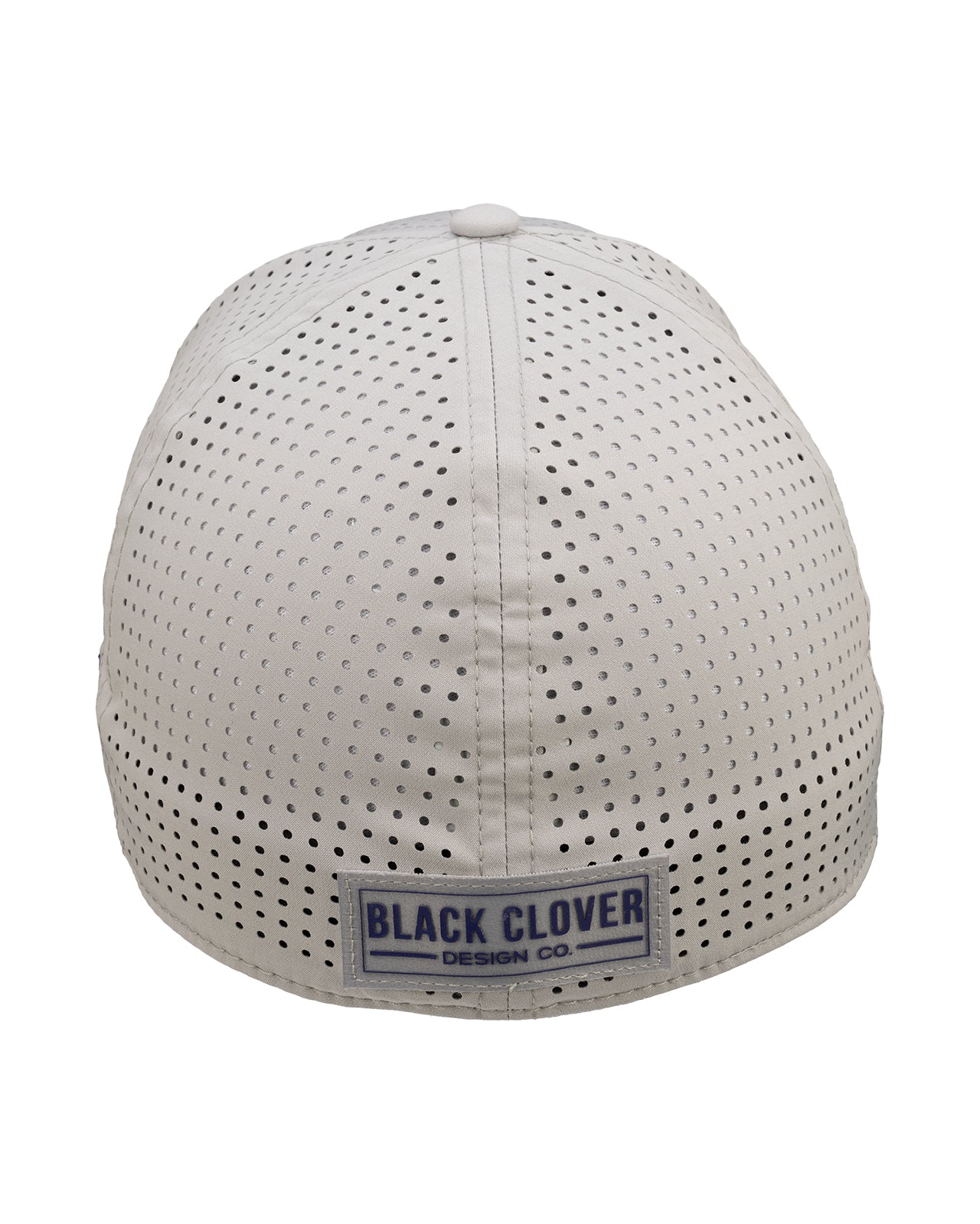 White perforated hat from Black Clover featuring Texas Christian Horned Frogs logo