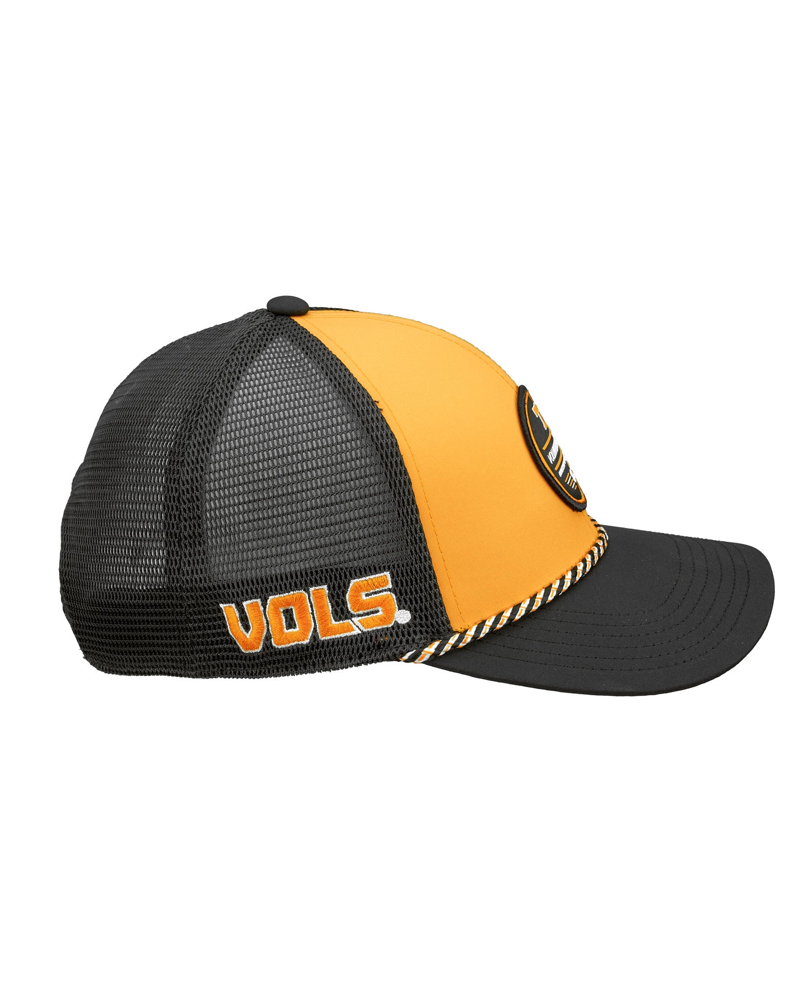 Red and Black two tone rope hat from Black Clover featuring Tennessee Vols logo