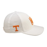 White perforated hat from Black Clover featuring Tennessee Vols logo