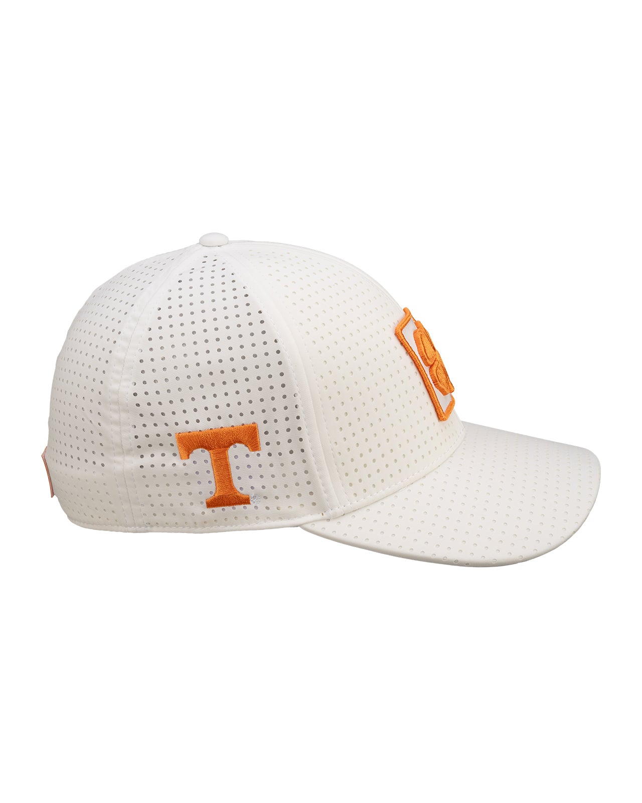 White perforated hat from Black Clover featuring Tennessee Vols logo