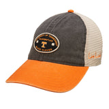 Black and orange two tone vintage style hat from Black Clover featuring University of Tennessee Volunteers logo