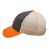 Black and orange two tone vintage style hat from Black Clover featuring University of Tennessee Volunteers logo