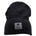 Navy "Lucky Cuff" beanie from Black Clover featuring woven patch on the front cuff