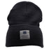 Navy "Lucky Cuff" beanie from Black Clover featuring woven patch on the front cuff