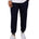 Fashionable navy loungewear jogger with adjustable drawstring waist and wrinkle-free and anti-microbial features