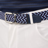 Man wearing blue and azure stretch belt from Black Clover