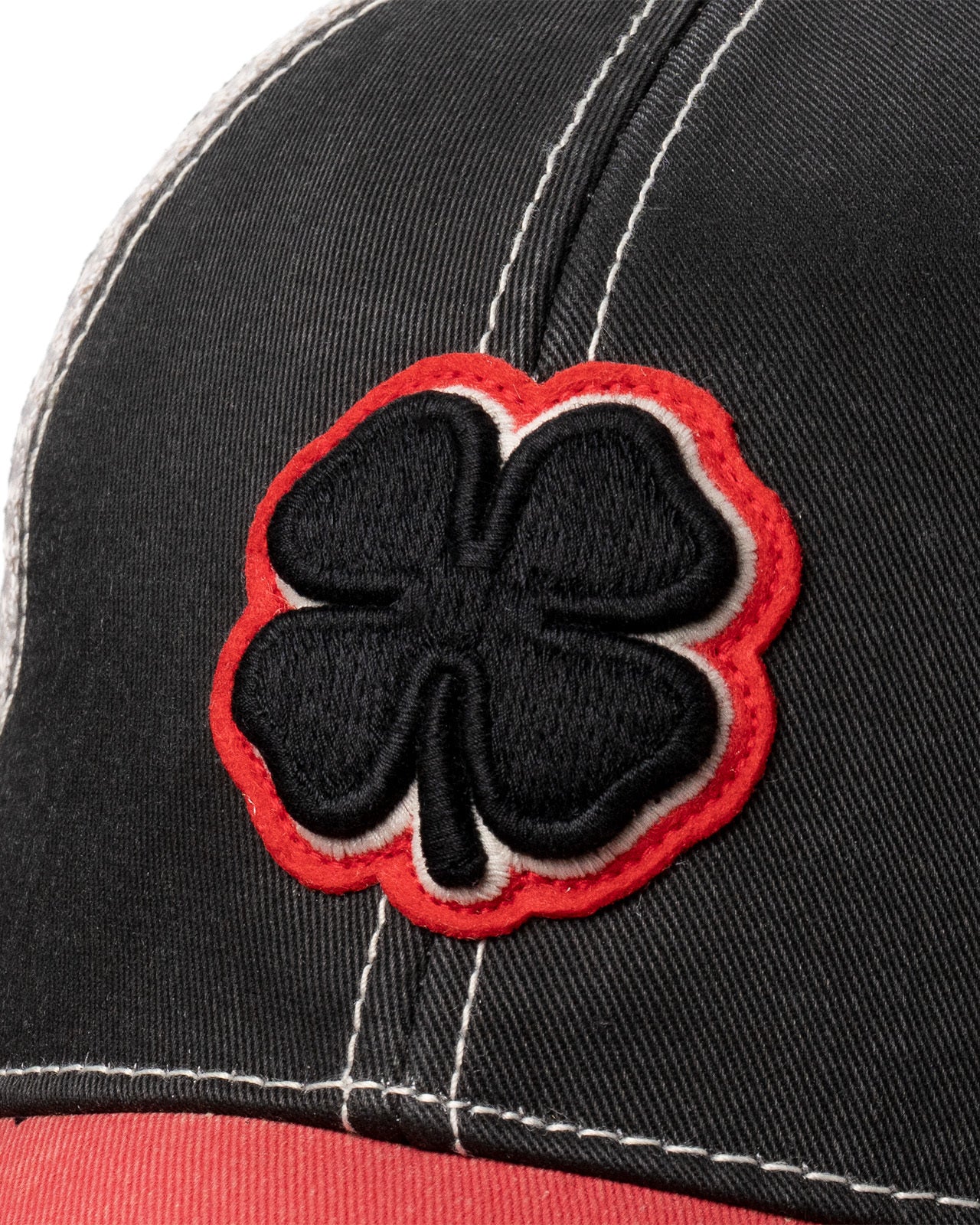 Black Clover | Red and Black Two Tone Vintage Style Adjustable Hat