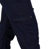 Fashionable navy loungewear jogger with adjustable drawstring waist and wrinkle-free and anti-microbial features