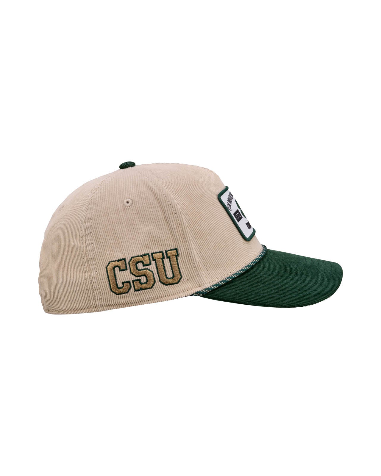 The Game NCAA Colorado State Rams Classic Twill Hat - Dark Green, Adjustable Snapback, Split Bar Design