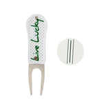 Live Lucky Divot Tool with Ball Marker Set Green
