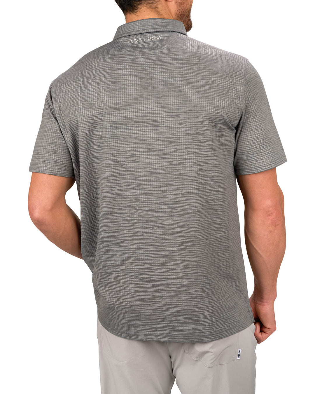 Men's Interlock Polo Cover-Up - Charcoal Heather main image 0