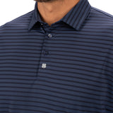 Palmer Polo - Men's Navy Striped Polo