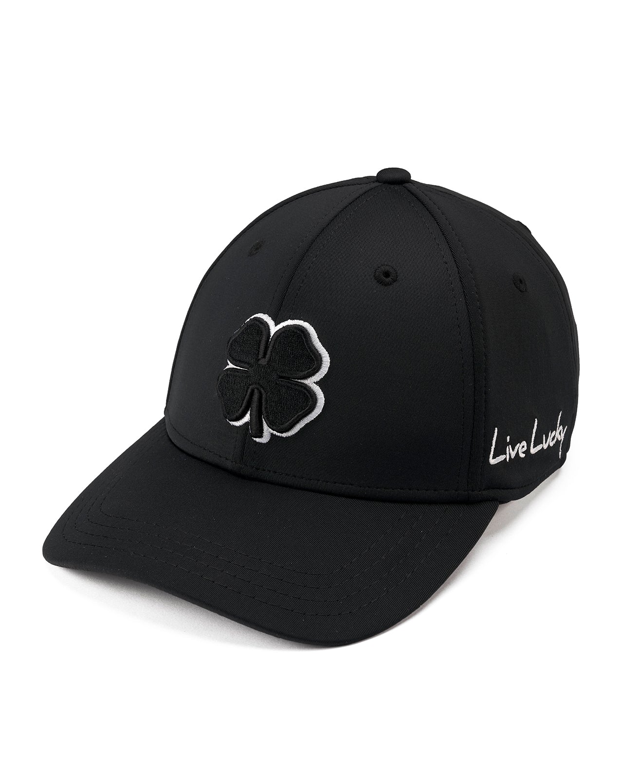 Premium Clover 2 Black Fitted Hat | Black Clover