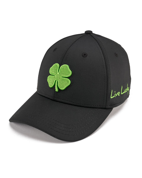 Premium Clover 51 | Black and Green Fitted Hat| Black Clover