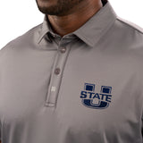 Crockett Polo - Utah State University Charcoal Polo