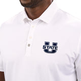 Crockett Polo - Utah State University White Polo