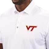 Crockett Polo - Virginia Tech White Polo