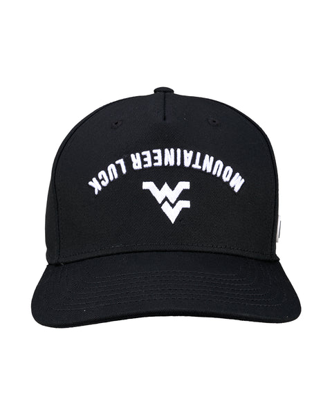 Black West Virginia Mountaineers Game Day Snapback Hat with WV