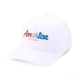 America Gradient - White USA Hat
