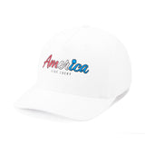 America Gradient - White USA Hat