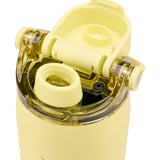 "Live Lucky" Yellow Wellness Water Bottle - Prickly Pear