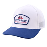 Buckin Around - White and Navy USA Hat