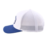 Buckin Around - White and Navy USA Hat
