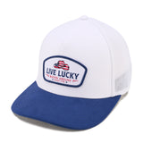 Buckin Around - White and Navy USA Hat