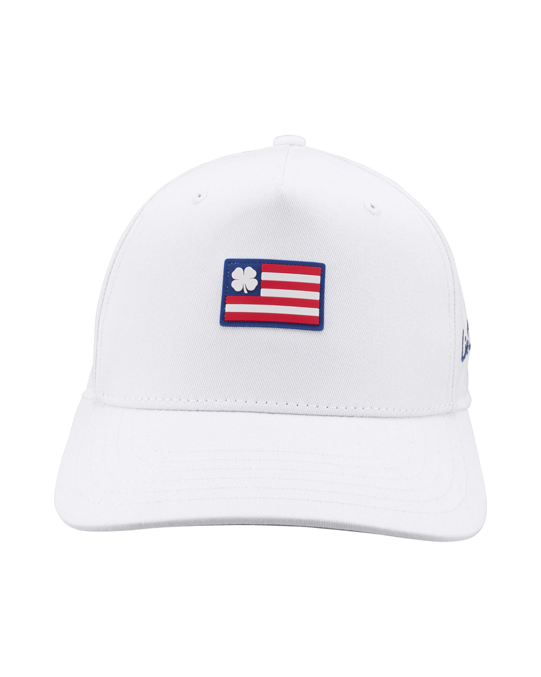 Patriotic White Golf Hat with American Flag Patch – Black Clover
