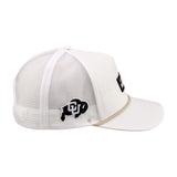 University of Colorado Whiteout - White CU Snapback