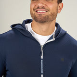 Crown Hoodie - Men's Navy Zip-Up Hoodie