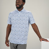 Desert Luck Polo - Men's White Patterned Polo