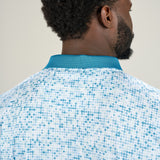 Diamond Luck Polo - Men's Blue Patterned Polo