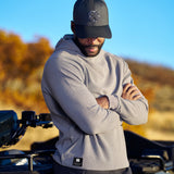 Waffle Hoodie - Grey Waffle Knit Hoodie