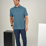 Freddie Polo - Men's Blue Striped Polo