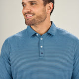 Freddie Polo - Men's Blue Striped Polo