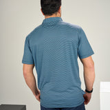 Freddie Polo - Men's Blue Striped Polo