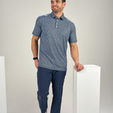 Freddie Polo - Men's Striped Performance Polo