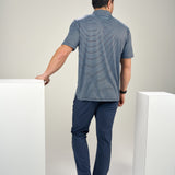 Freddie Polo - Men's Striped Performance Polo