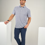 Freddie Polo - Men's Striped Performance Polo