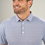 Freddie Polo - Men's Striped Performance Polo