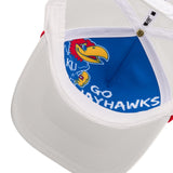 University of Kansas Whiteout - Blue and White KU Hat