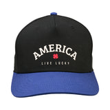 Land Of The Free 2 - Black and Blue USA Hat