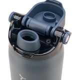 "Live Lucky" Blue Wellness Water Bottle - Nightfall Blue