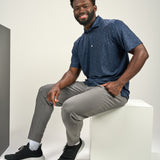 Lucky Drinks Polo - Men's Navy Patterned Polo